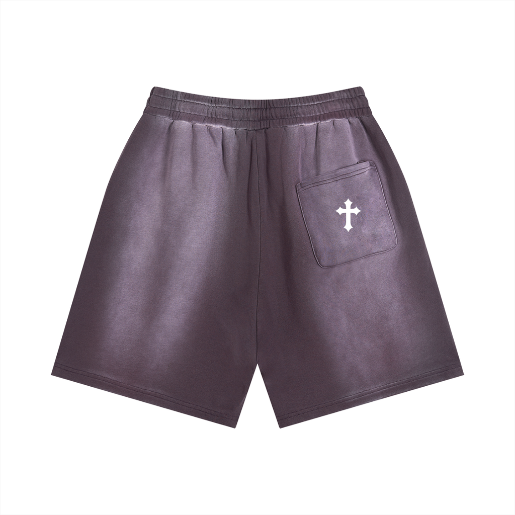 Sun Fade Distressed Shorts
