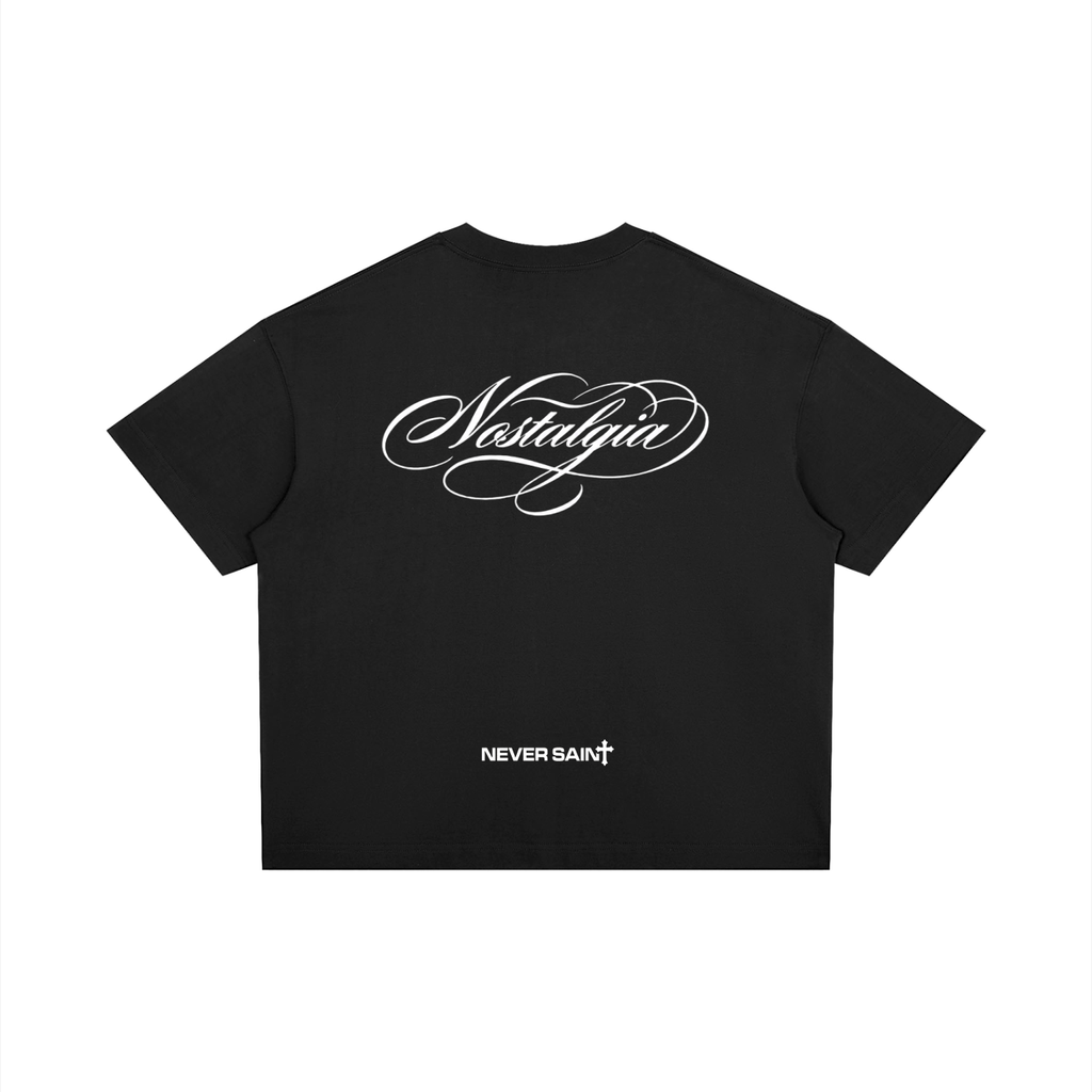 "NOSTALGIA" Unisex Boxy-Cropped T-Shirt