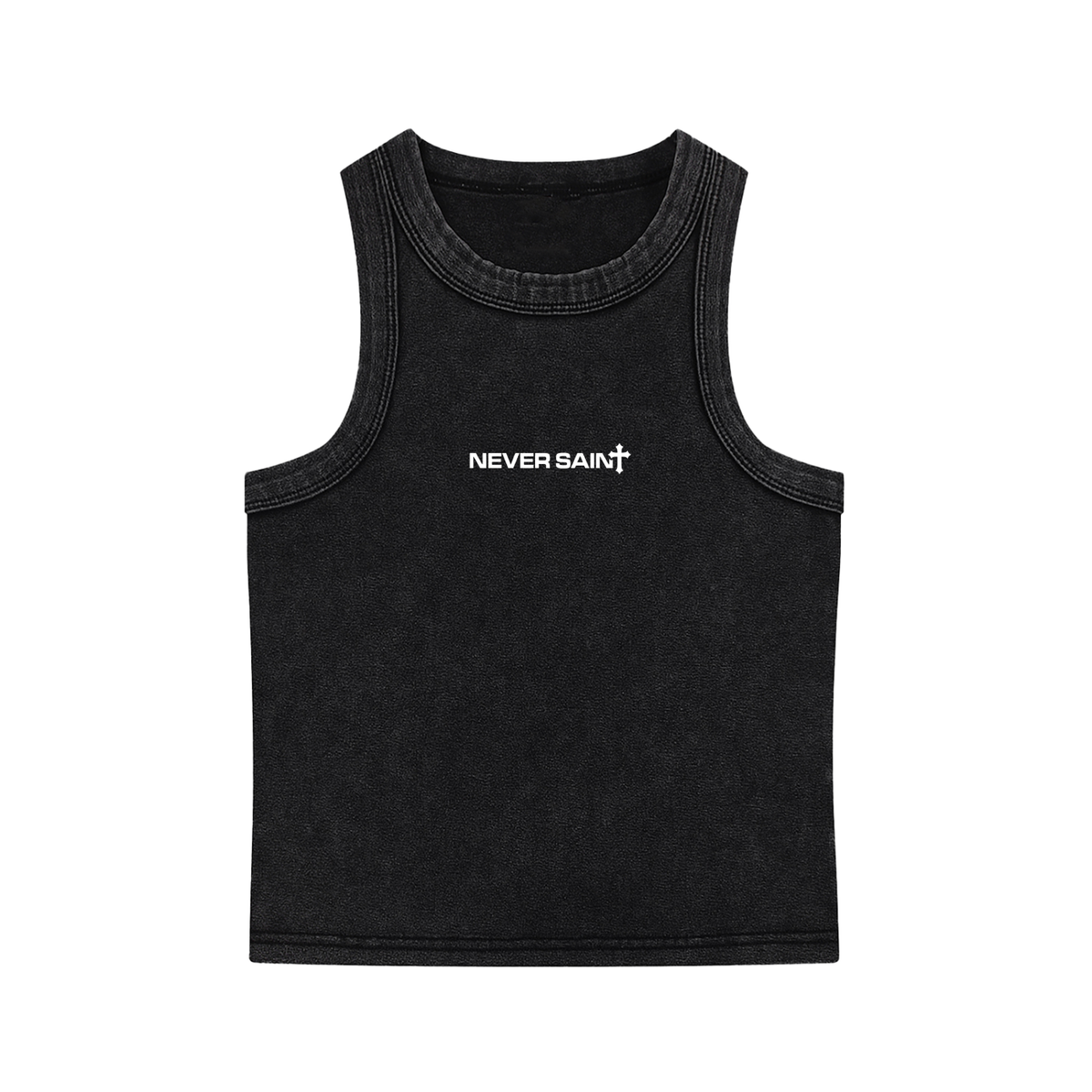 "BORN TO DIE" Snow Washed Tank Top