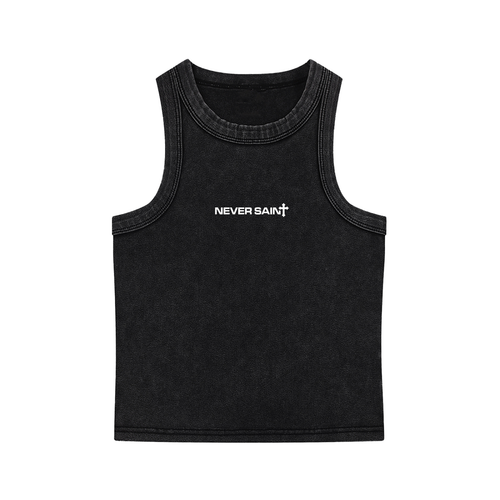 "BORN TO DIE" Snow Washed Tank Top