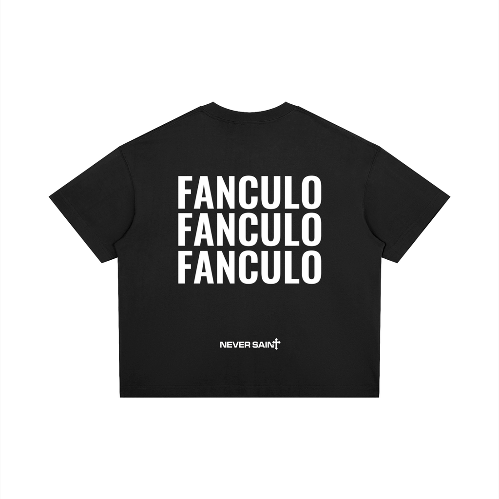 "FANCULO" Unisex Boxy-Cropped T-Shirt