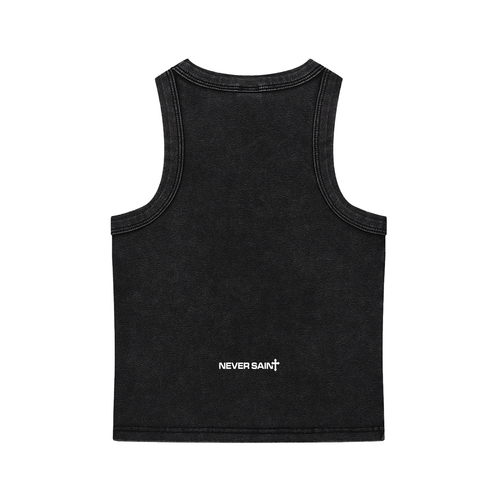 "BLESSED" Snow Washed Tank Top