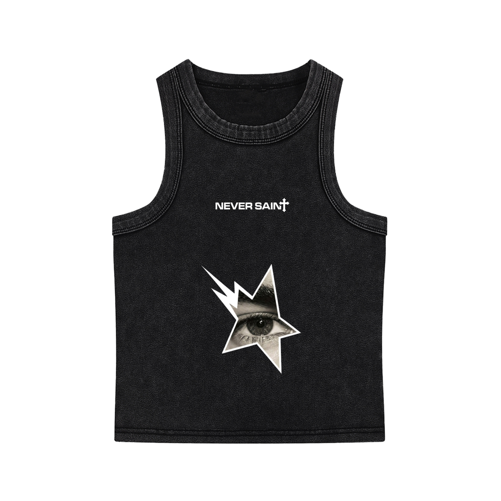 "EYE" Snow Washed Tank Top