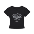 "BLESSED" Women's Cropped T-Shirt