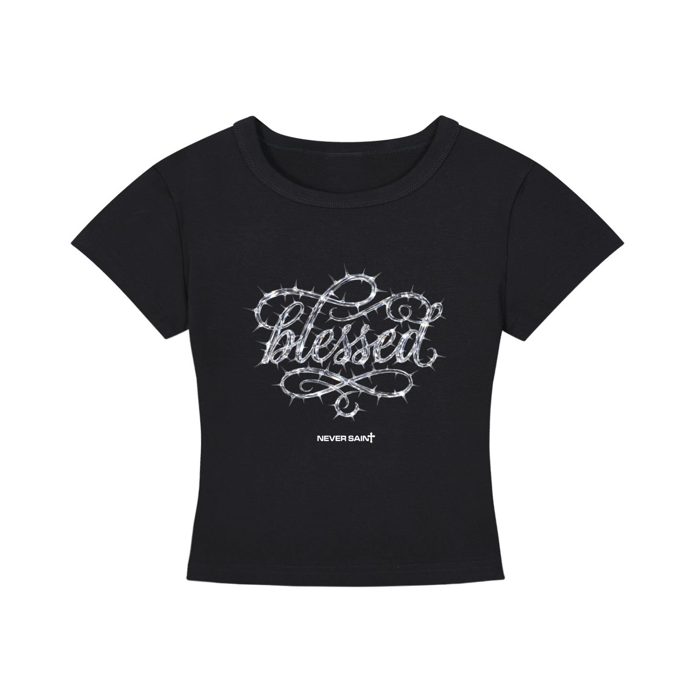 "BLESSED" Women's Cropped T-Shirt